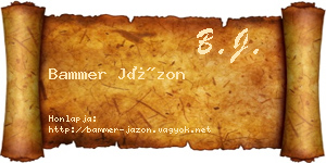 Bammer Jázon névjegykártya